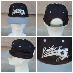 Vtg Los Angeles Oakland Las Vegas Raiders Snapback Hat